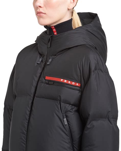 prada puffer long coat|prada coat price.